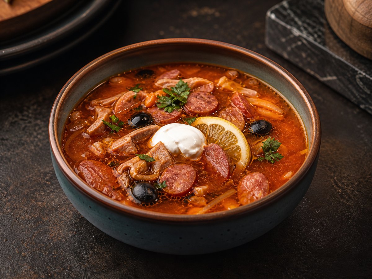 Мясная солянка